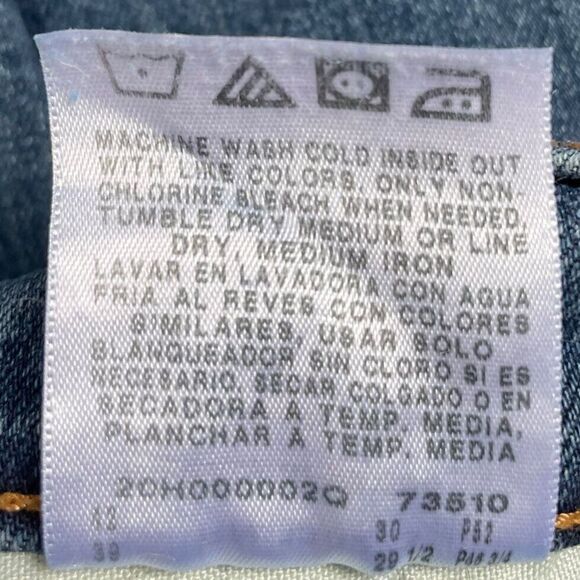 LEE Jeans Mens 28 x 30 Relaxed Fit Denim Cotton Blend Blue Straight Leg - Picture 9 of 9